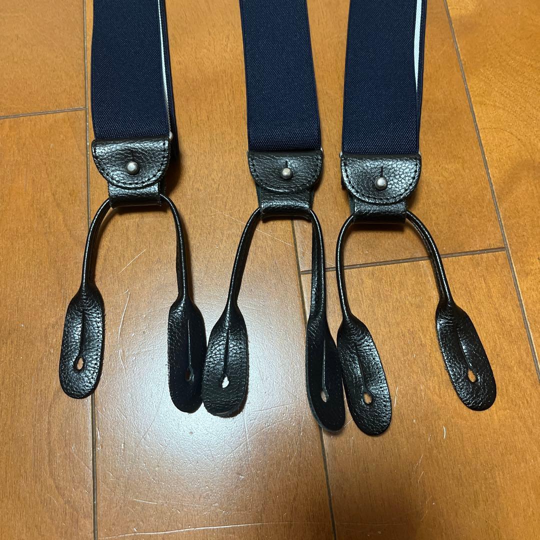  THURSTON ネイビー サスペンダー