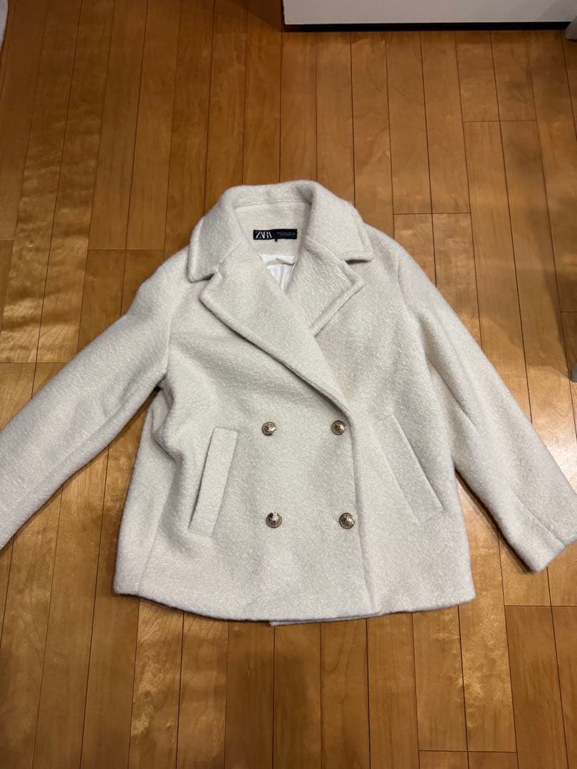 新品未使用　ZARA セミロング丈　ブークレコート　XS