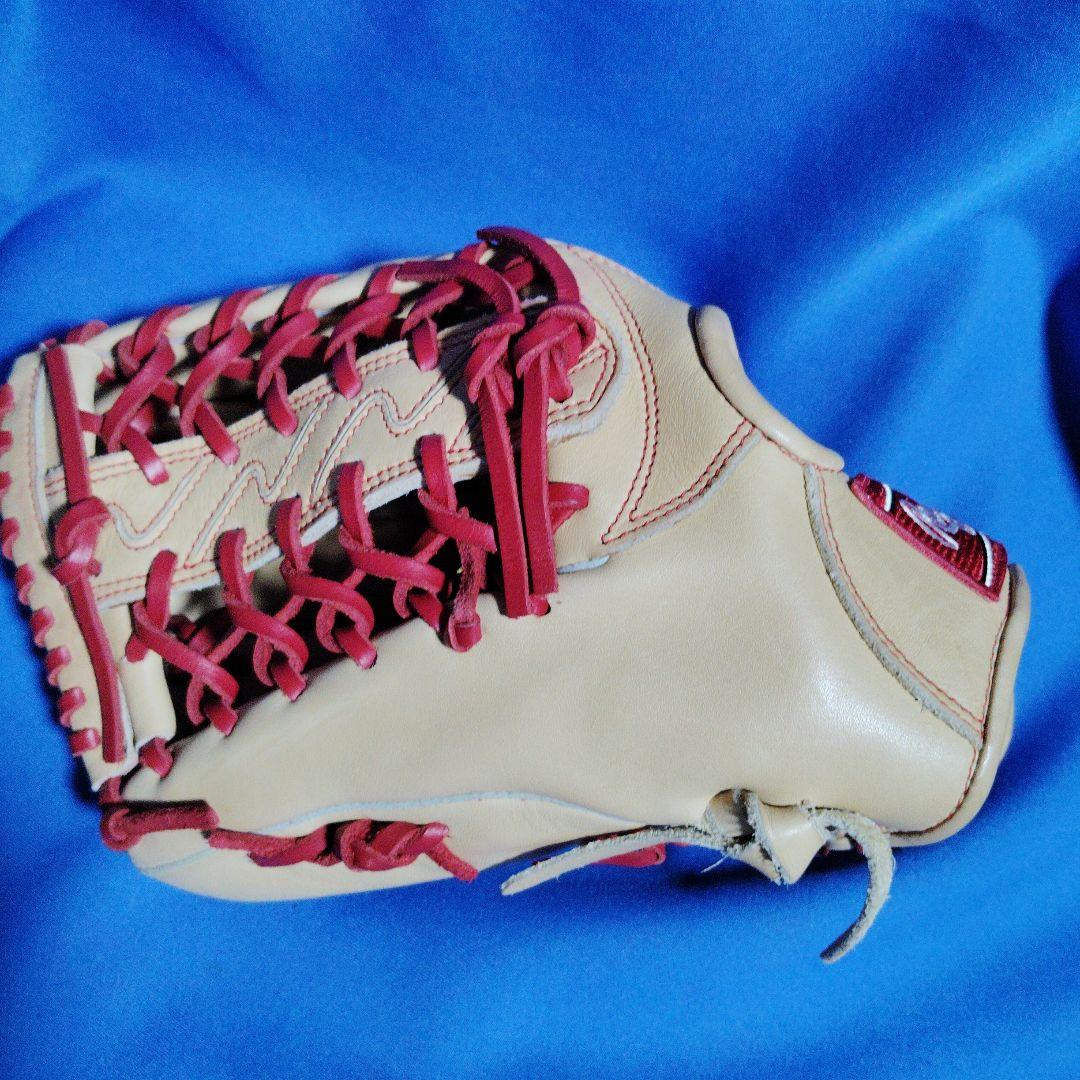 ローリングス 軟式グローブ ベージュ/赤12．5インチR9シリーズ