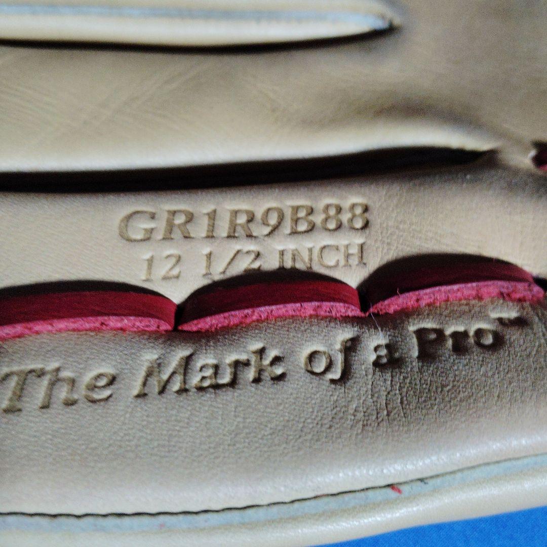 ローリングス 軟式グローブ ベージュ/赤12．5インチR9シリーズ