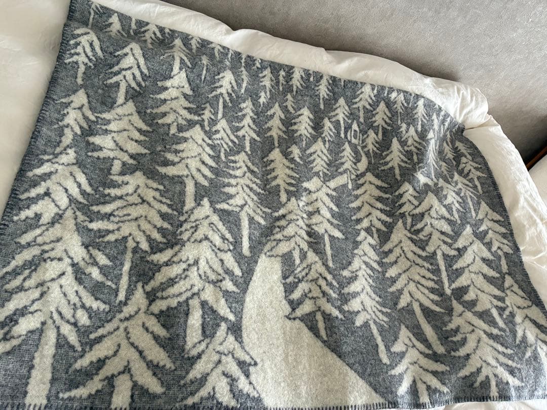 クリッパン ミナペルホネン ウールシングルブランケット 　縮みあり