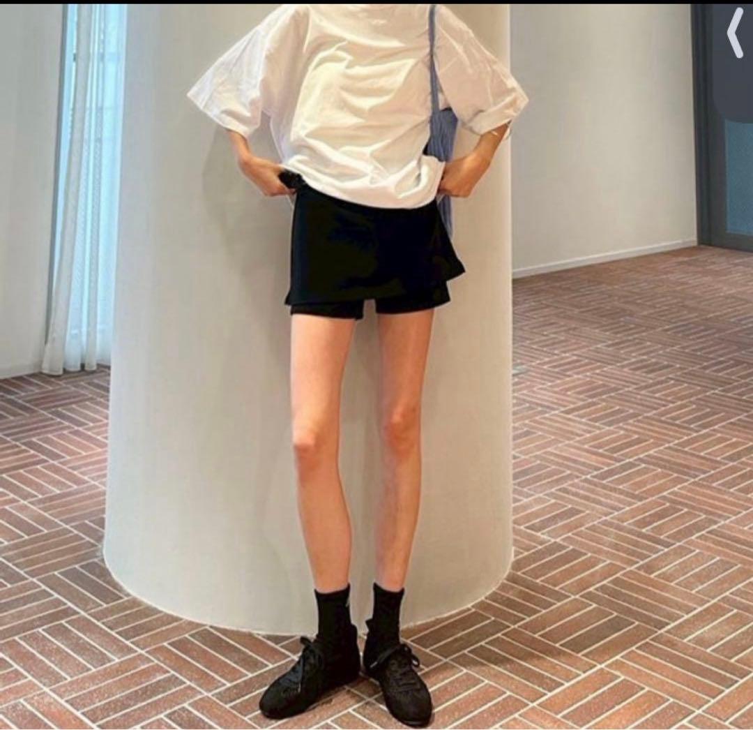 SeaRoomlynn スカートwithハーフレギンス ブラック