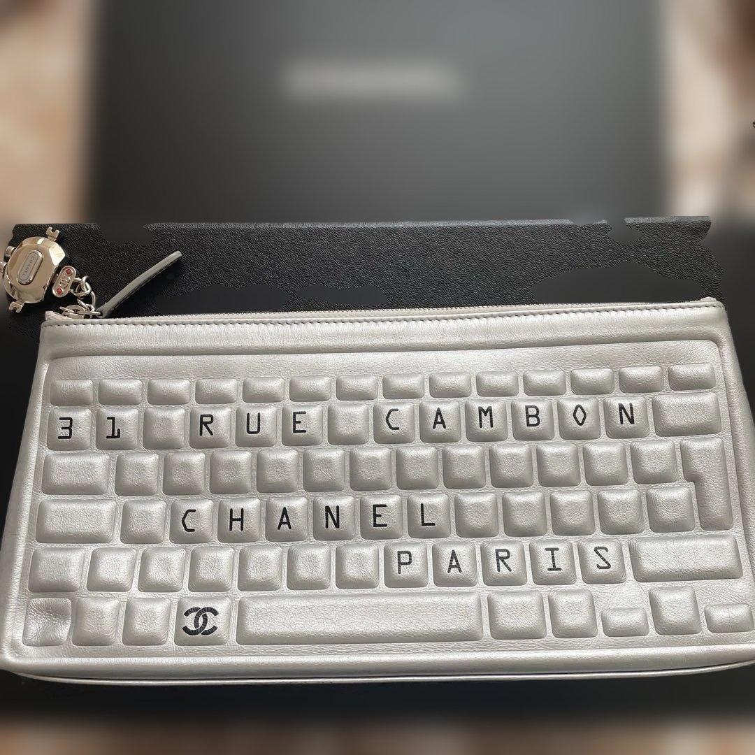 CHANEL キーボードデザイン クラッチバック希少　レア　ビンテージ