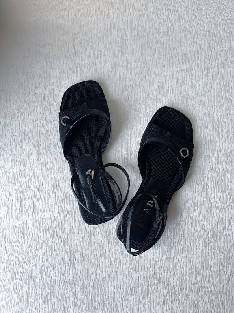 PRADA プラダ　ストラップサンダル 2000SS 黒 アーカイブ　36