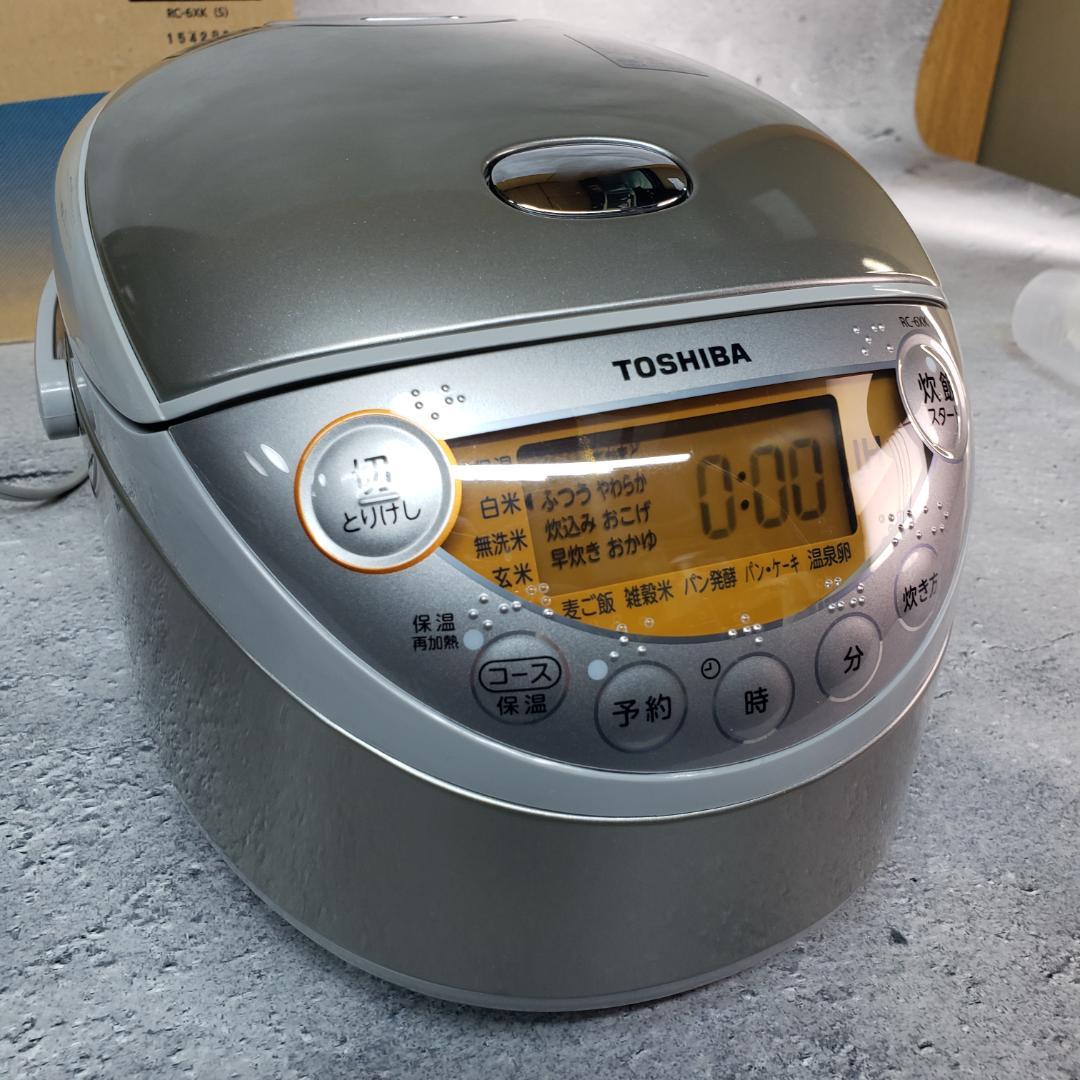 【美品 動作確認済み】TOSHIBA/東芝 IHジャー炊飯器 RC-6XK