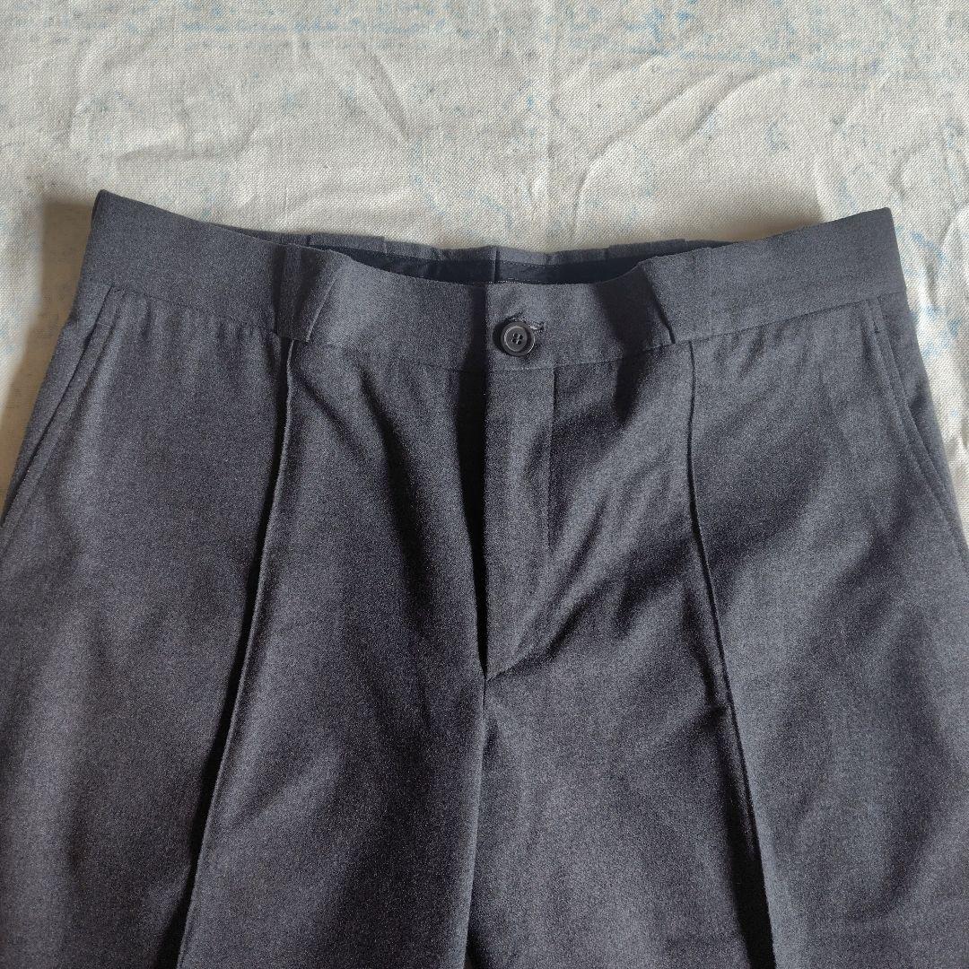 値下げ 12日迄☆GIORGIO ARMANI ワイドスラックス グレー 50