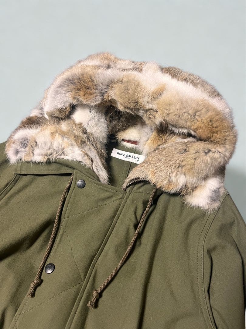 本日限定価格！ルードギャラリー　モッズコート　カーキ　ファー　※ライナーなし