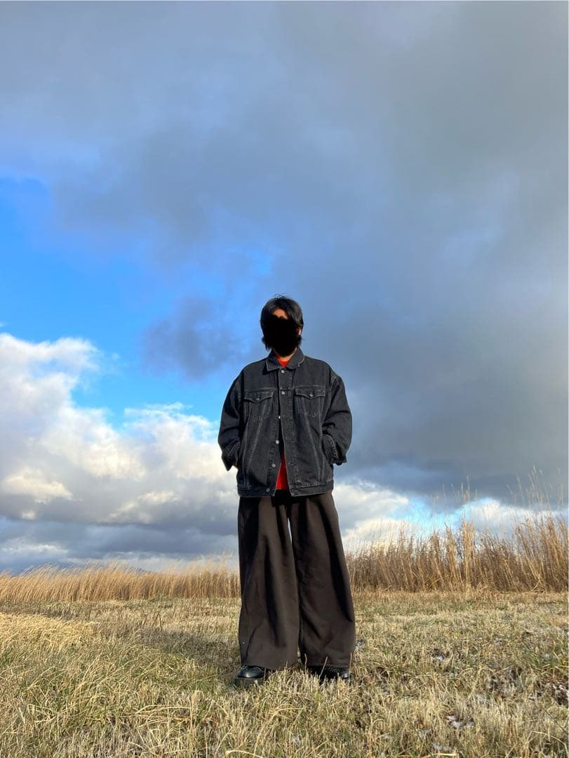 ひ*ん様 AcneStudious アクネ　ルーズフィットブラックデニムジャケッ