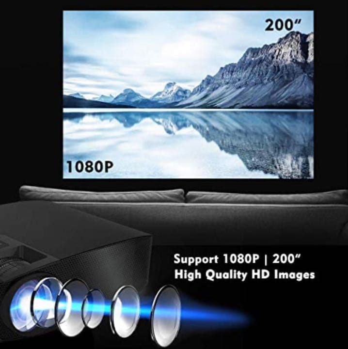 プロジェクター　新品！！高画質 ホームシアター パソコン/スマホ/ゲーム機など