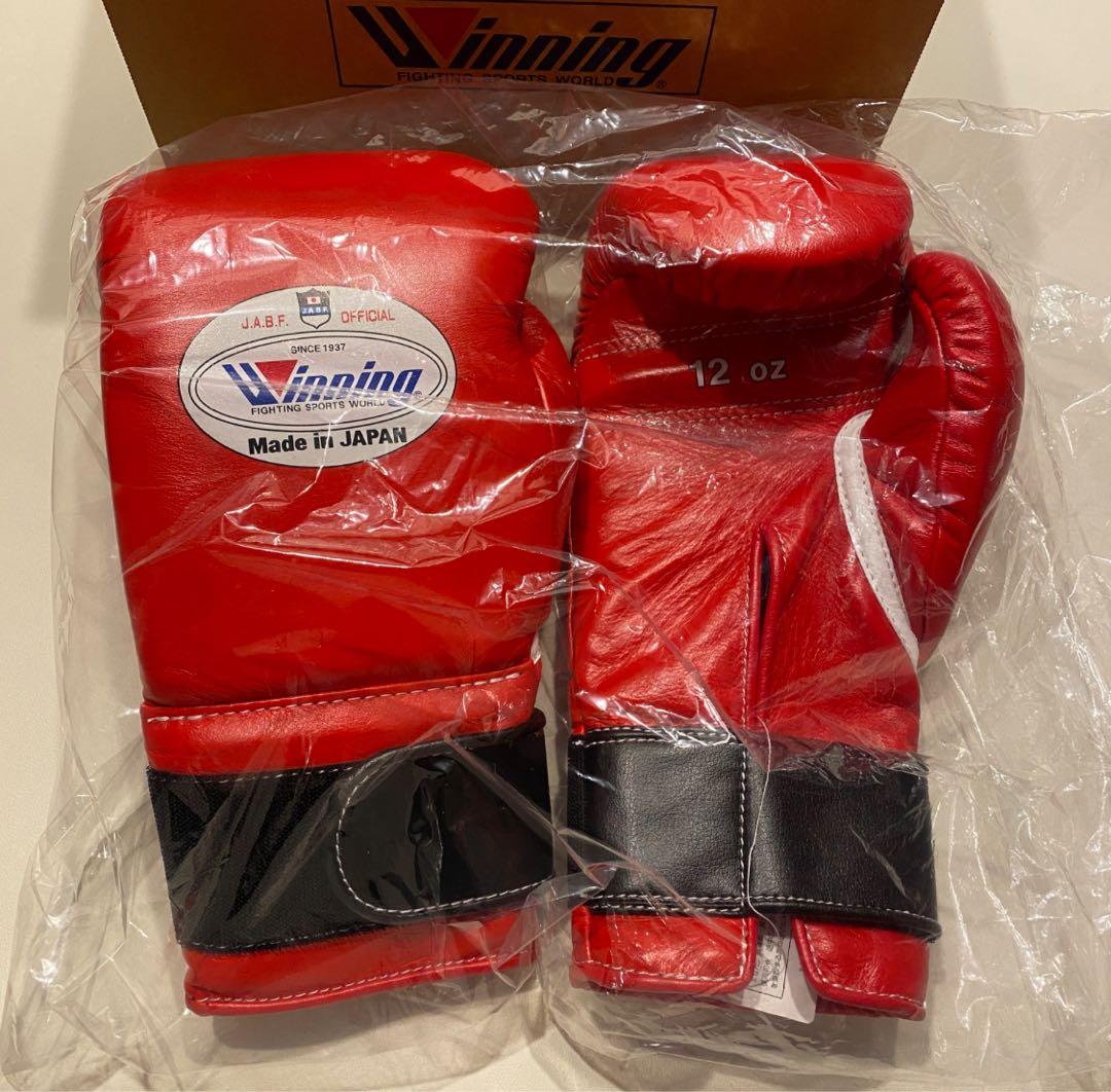 Winning ボクシンググローブ 12oz レッド