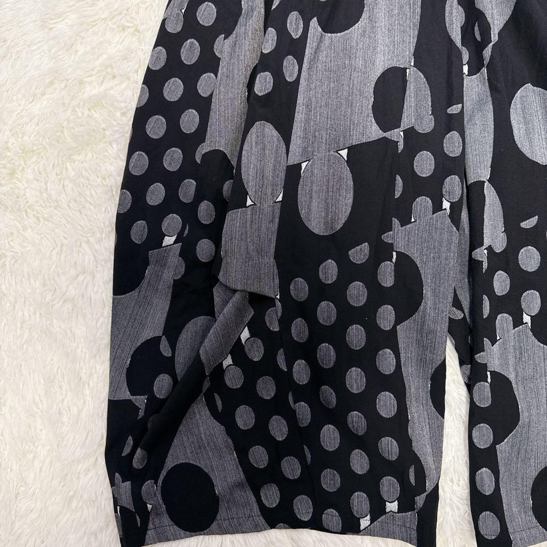美品 慈雨 センソユニコ ドット柄 バルーンパンツ サルエル ワイドパンツ 40