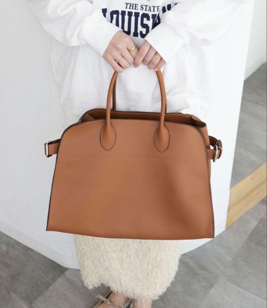 値下げ　リアルレザートートバッグ 大収納 the ROW マルゴー 風デザイン