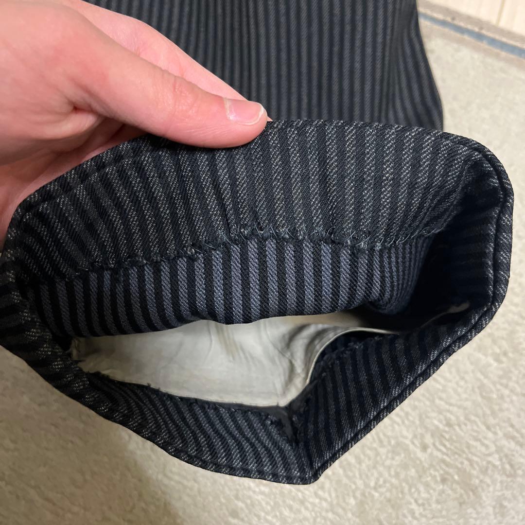 40s ユーロヴィンテージ ストライプスラックス ブラック