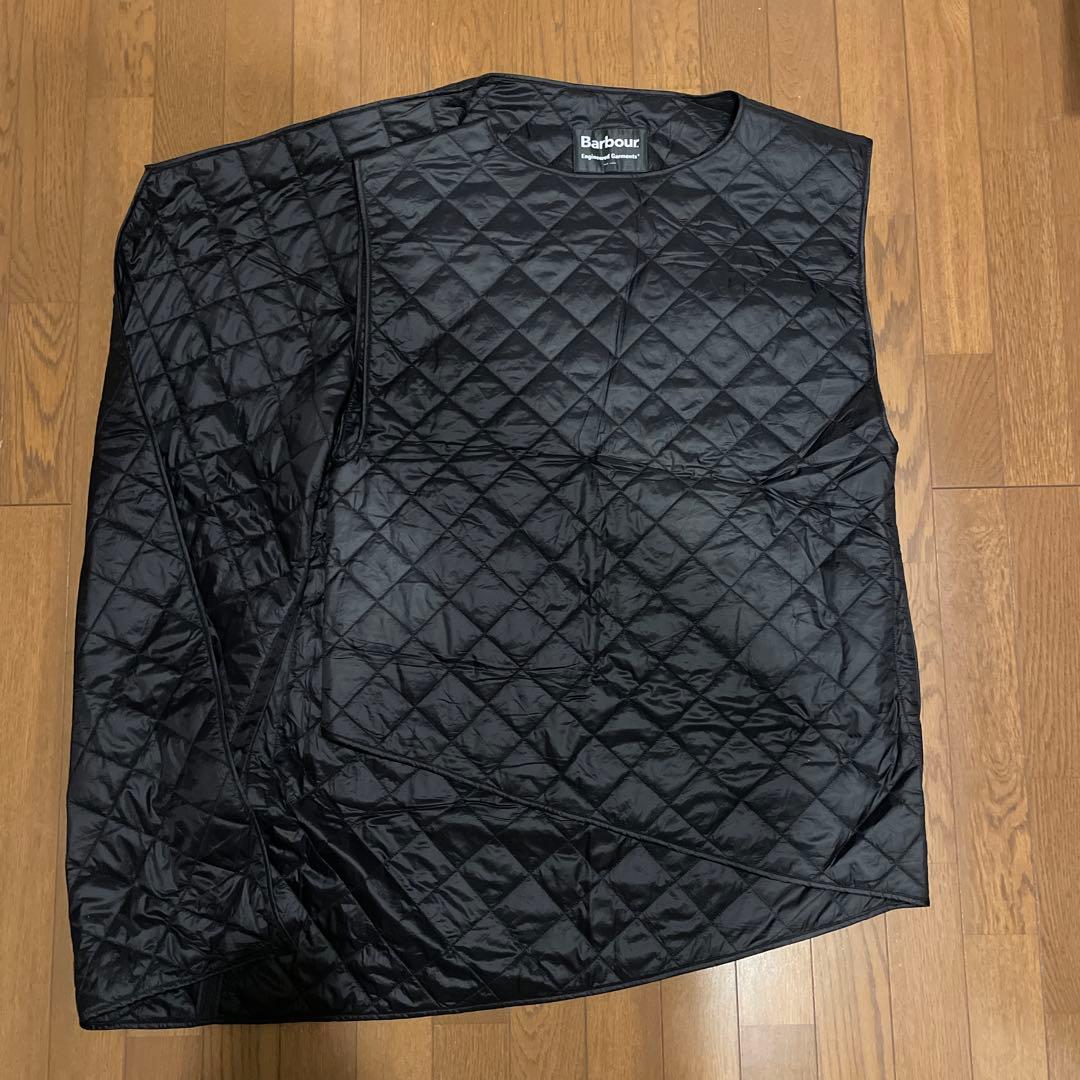 エンジニアードガーメンツ×バブアー 変形キルティングベスト L ブラック