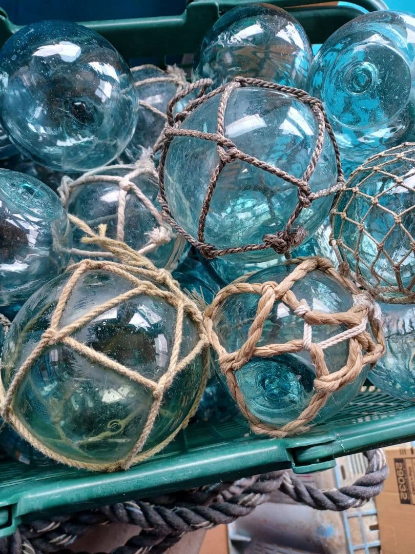 浮玉　ガラス玉　ガラス浮き玉⑥