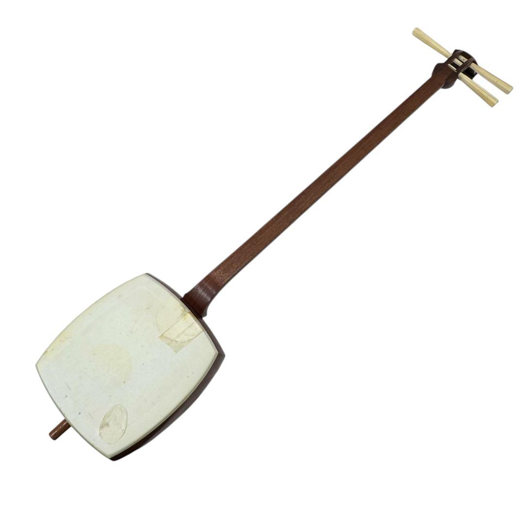 地唄三味線 紫檀 中棹 五厘大胴丸打胴 山サワリ 布袋付