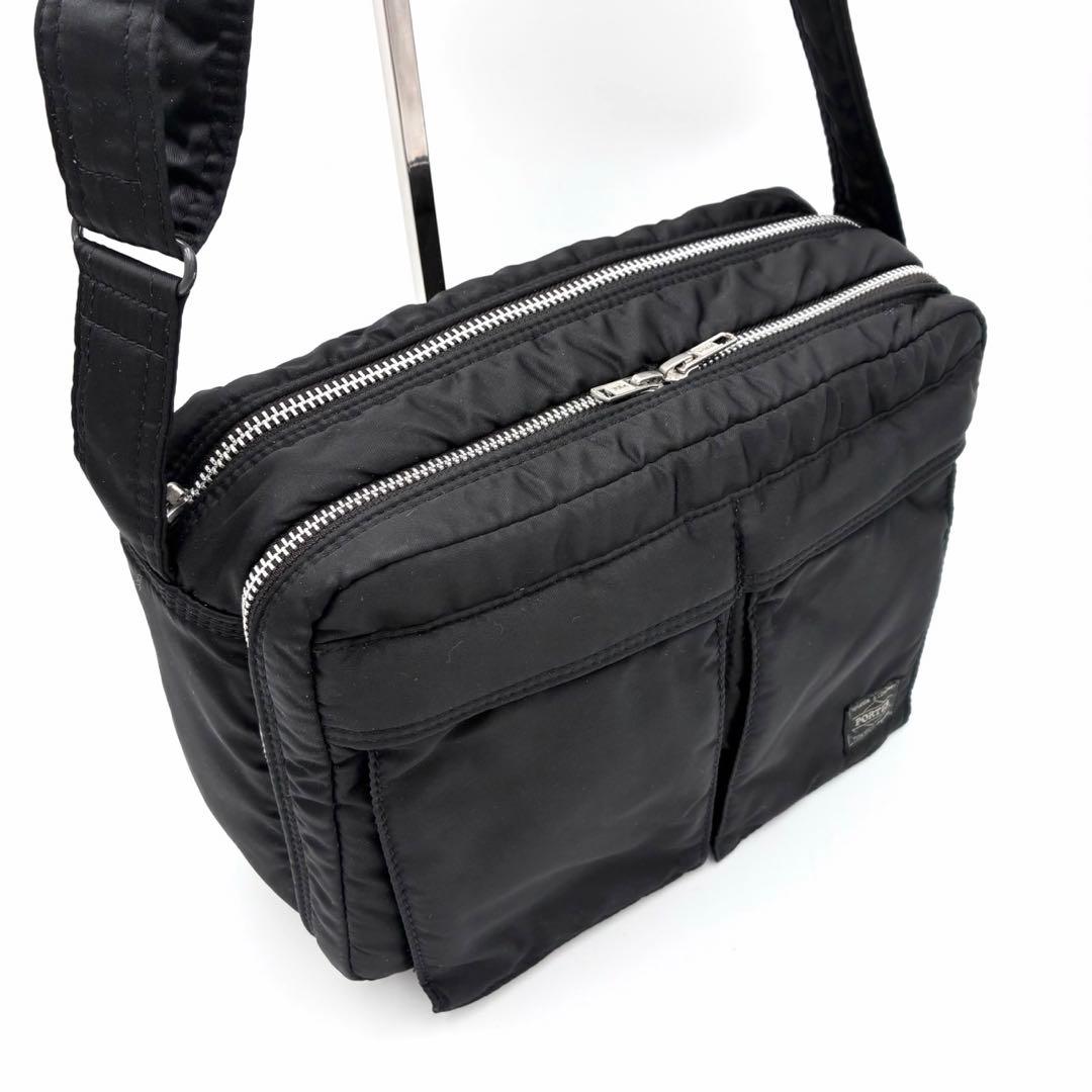 ポーター タンカー ショルダーバッグ L 2層 ブラック ナイロン 男女兼用