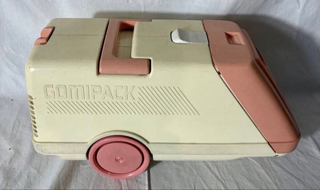 ⑤【当時物】日立 掃除機 CV-F155 昭和57年製 レトロ ピンク