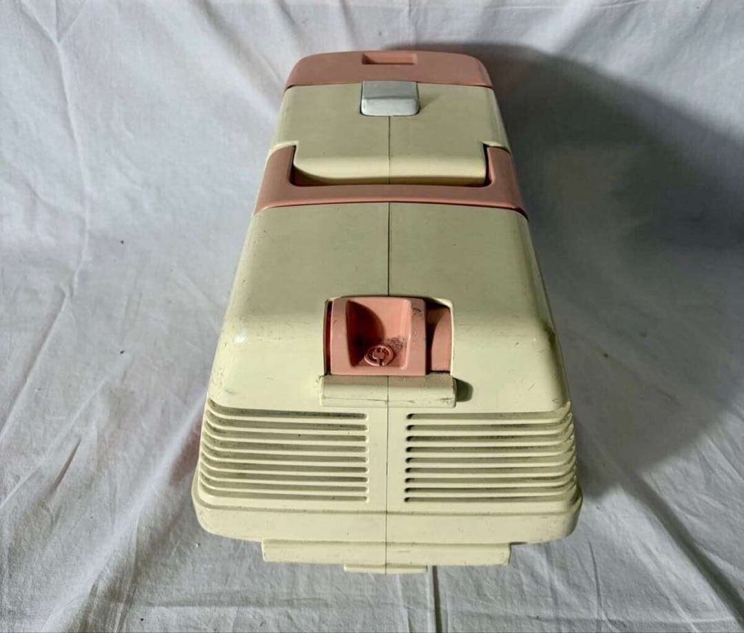 ⑤【当時物】日立 掃除機 CV-F155 昭和57年製 レトロ ピンク