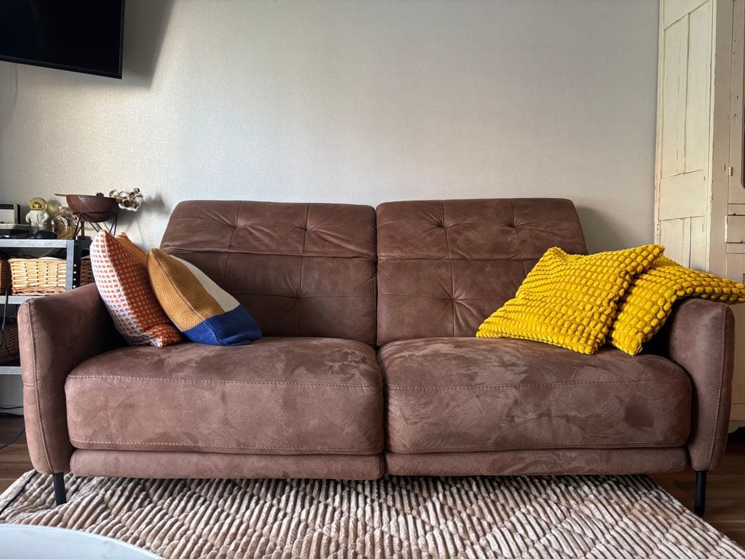 ジャーナルスタンダードファニチャ　リクライニングソファ　美品