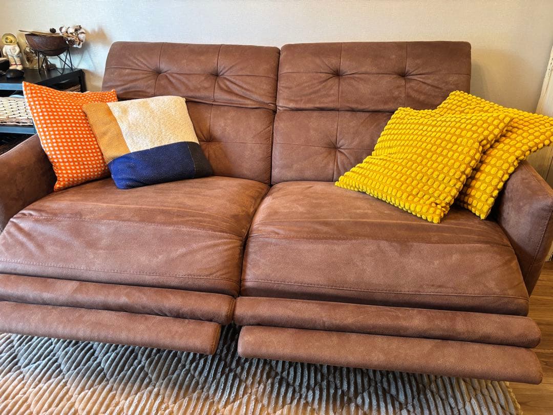 ジャーナルスタンダードファニチャ　リクライニングソファ　美品