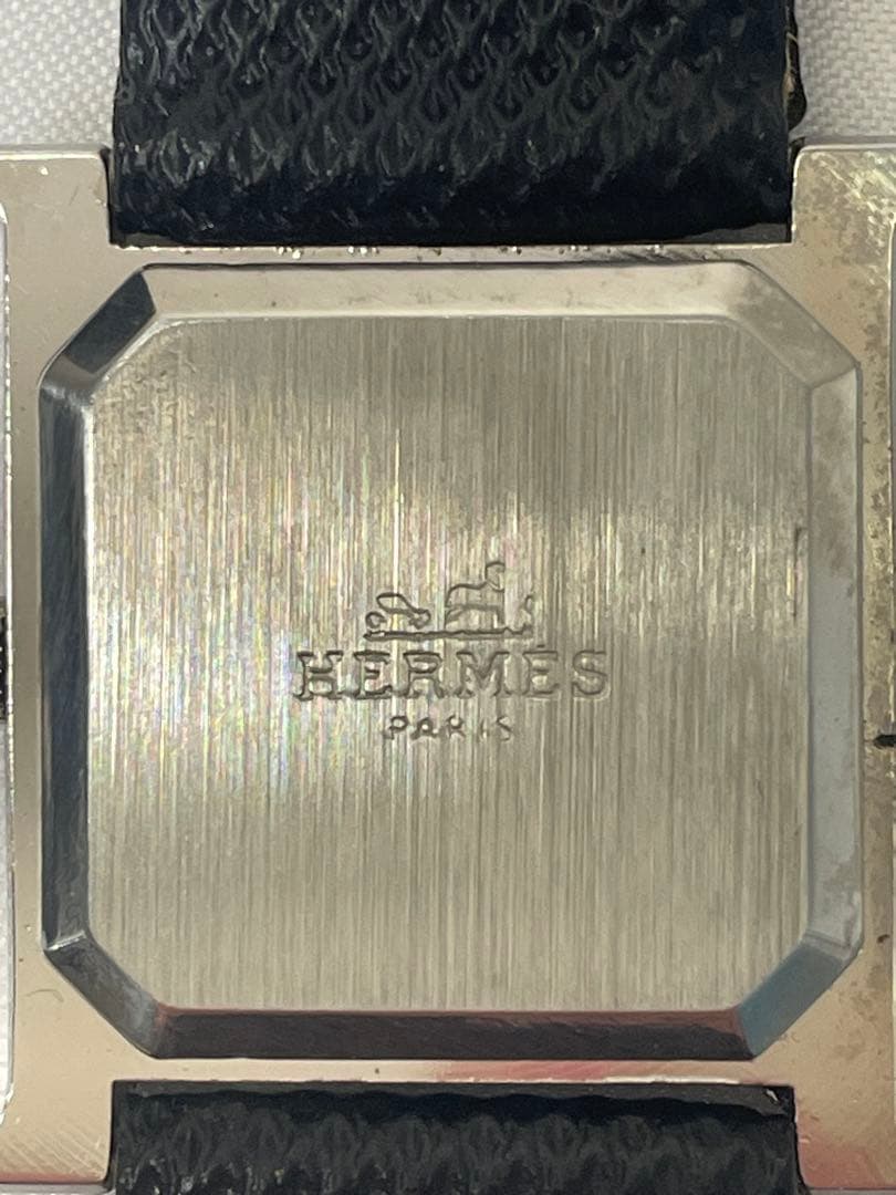 HERMES スクエア型クォーツ腕時計　ノベルティ