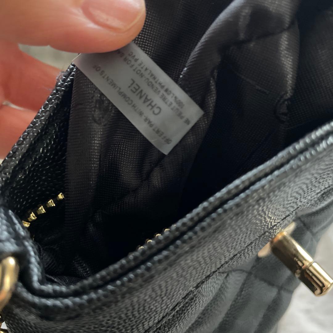 CHANEL ブラック キルティング ミニバッグ　２way ノベルティ