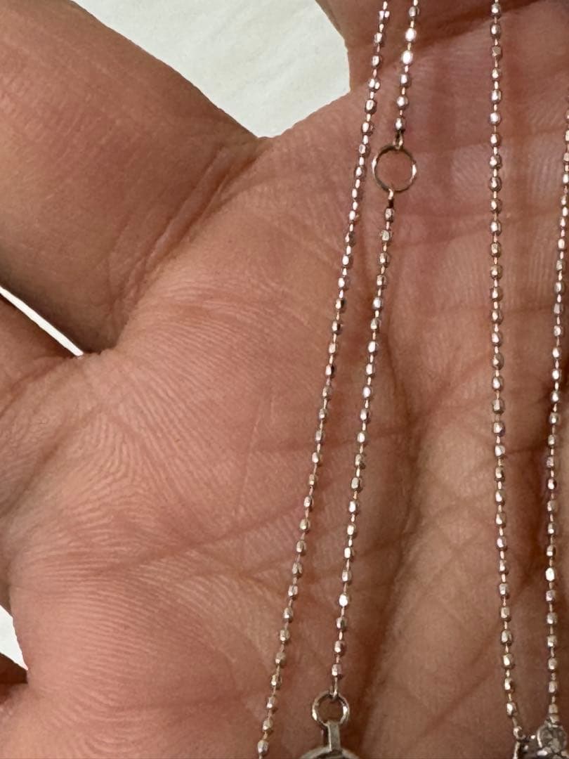 プラチナダイヤモンドクロスネックレス