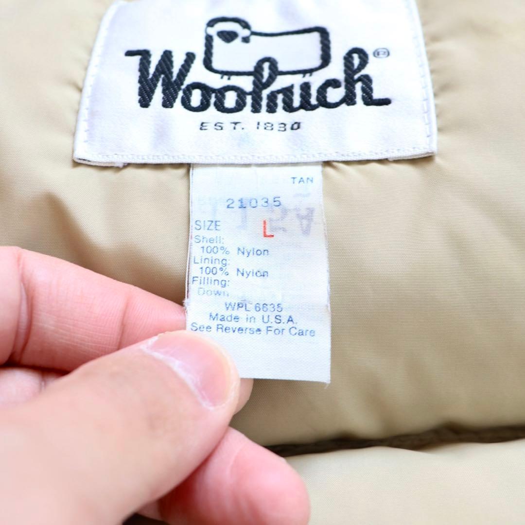 レアカラー USA製 70s Woolrich ウールリッチ ダウンベスト L
