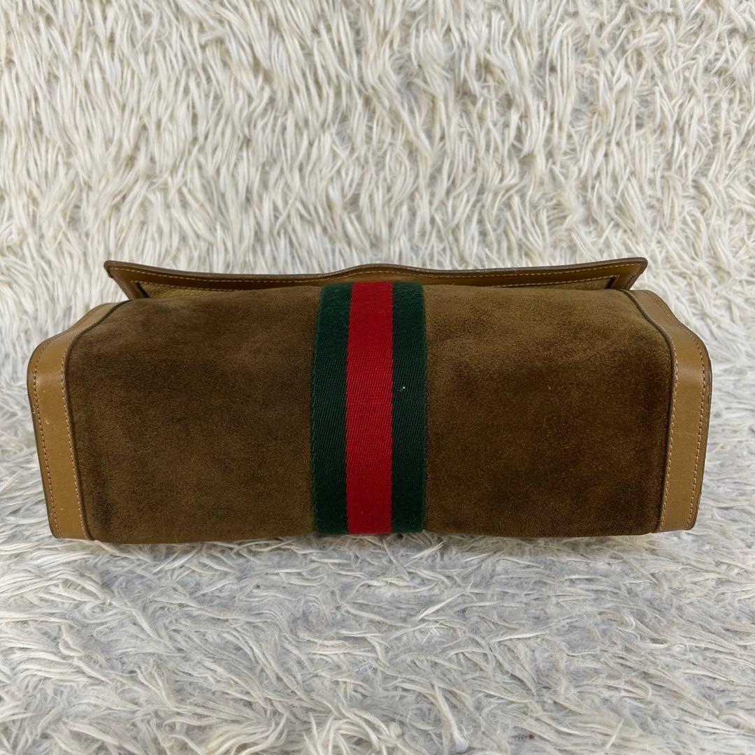 GUCCI クラッチバッグ シェリーライン インターロッキング 総柄 スエード