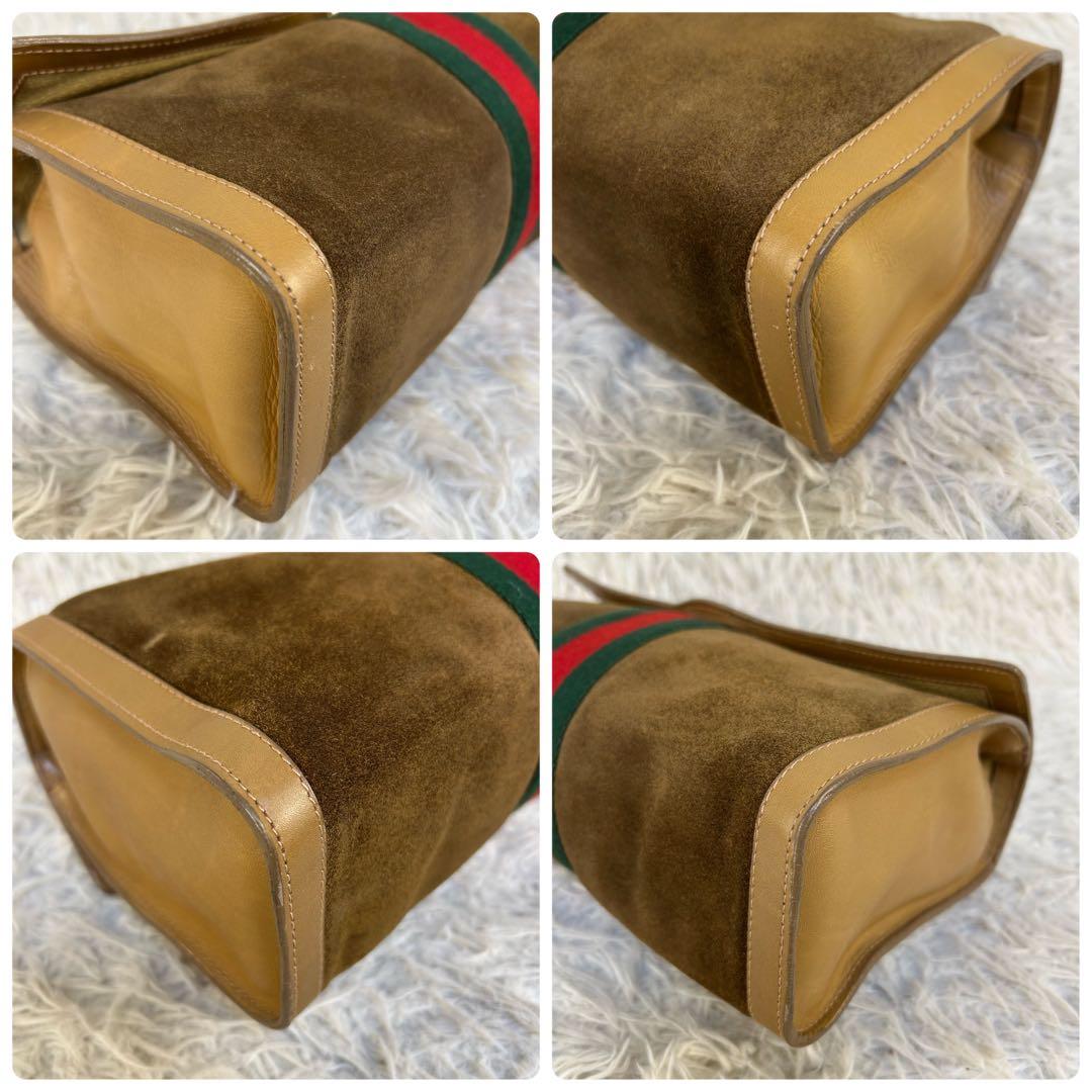 GUCCI クラッチバッグ シェリーライン インターロッキング 総柄 スエード