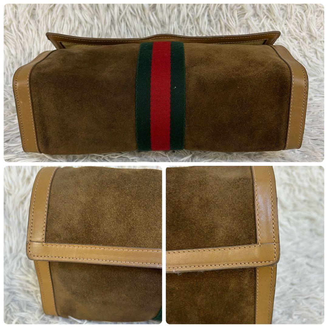 GUCCI クラッチバッグ シェリーライン インターロッキング 総柄 スエード