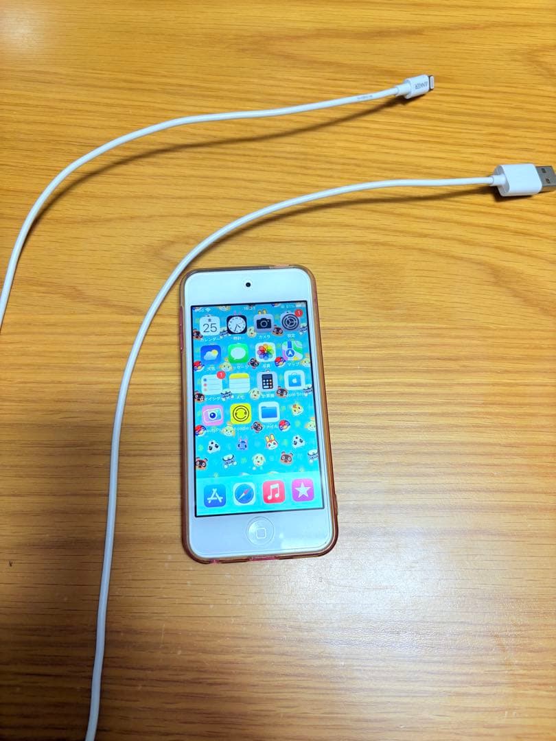 【128GB】Apple iPod touch ピンク、ケーブル付き