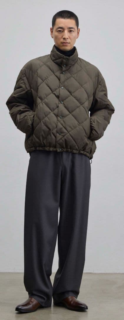 美品　SOÉJU k TAION / キルティングダウンブルゾン