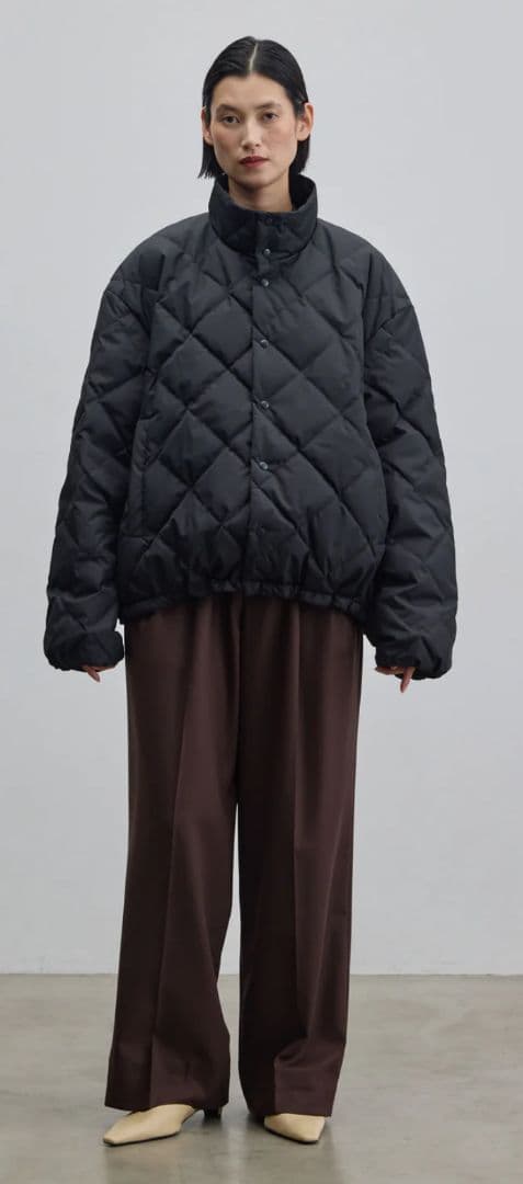 美品　SOÉJU k TAION / キルティングダウンブルゾン