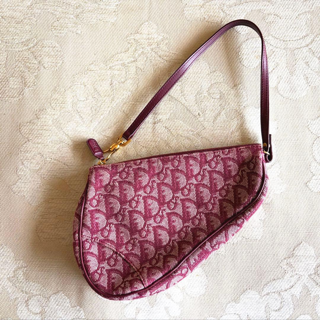 ディオール トロッター サドルバッグ ボルドー 美品