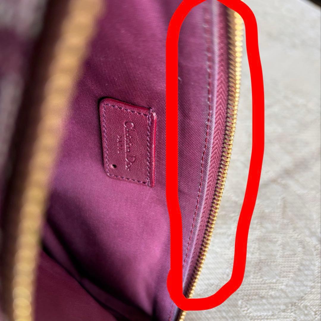 ディオール トロッター サドルバッグ ボルドー 美品