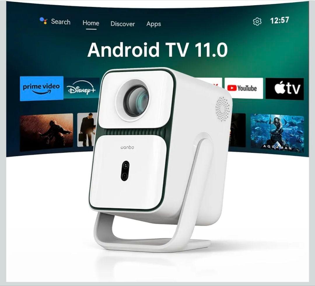 【2025新規・Android TV 11.0搭載】 プロジェクター 天井