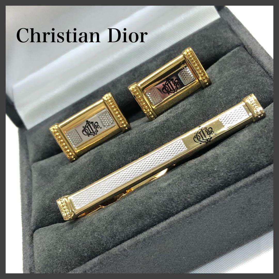 【美品✨】　Christian Dior タイピン　カフス　ヴィンテージ　セット