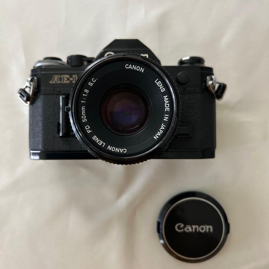 キャノンAE-1 BLACK & FD50mm f1.8 s.c.