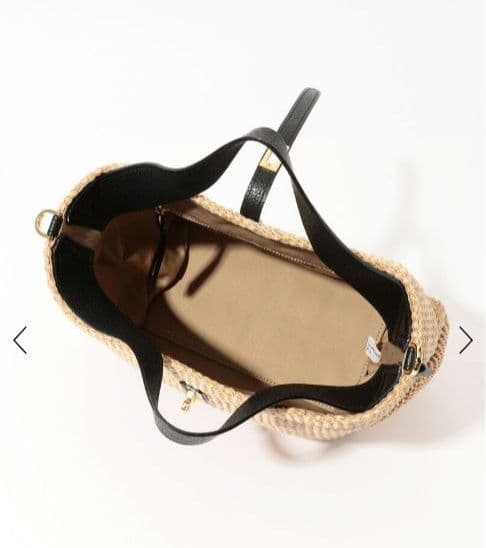 25SS《VIOLAd'ORO 》イタリアン ラフィアシート2WAYトートバッグ