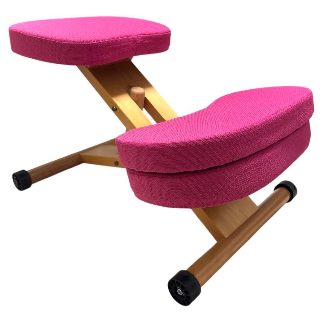 極美品 宮武製作所 バランスチェア プロポーションチェア ピンク 姿勢矯正 学習