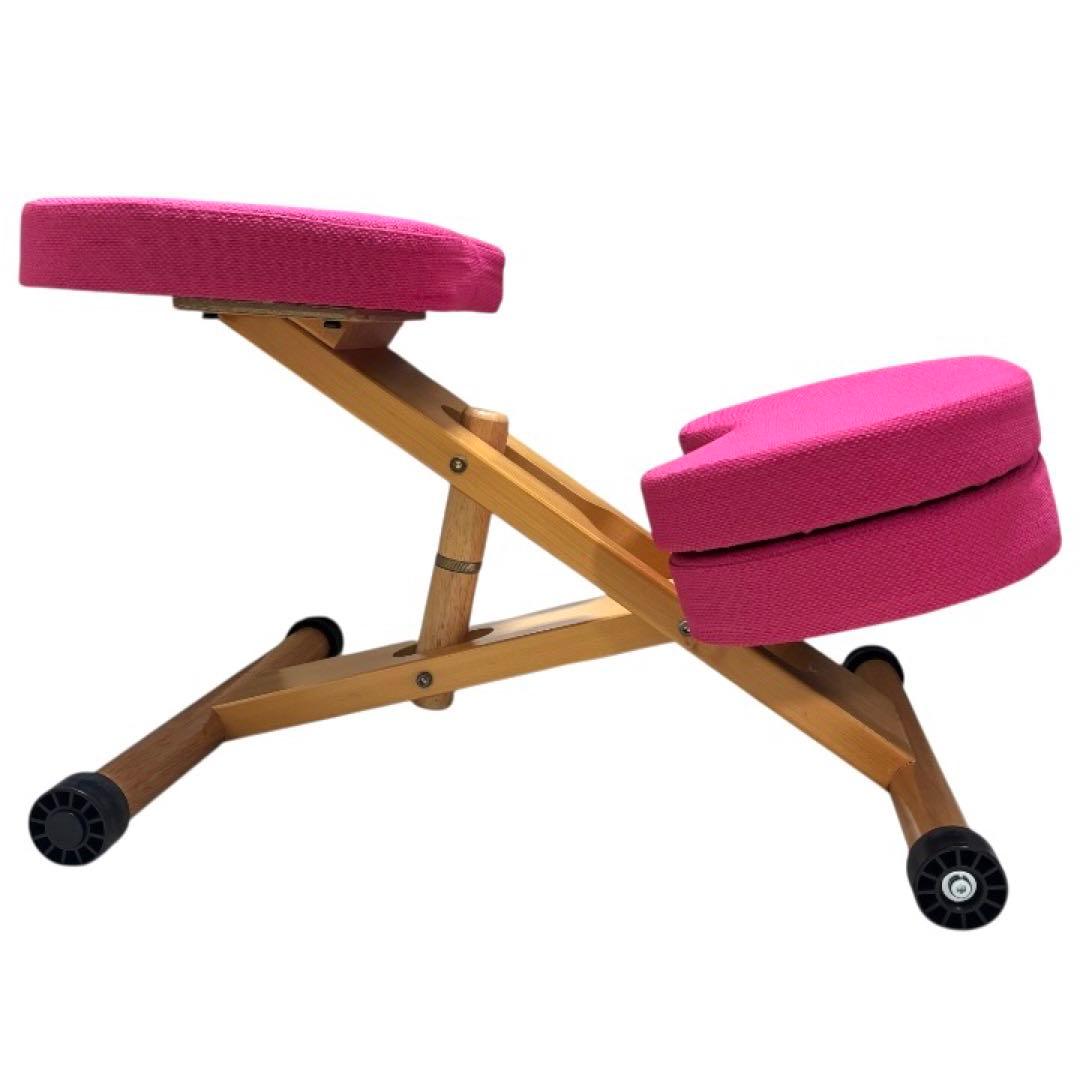 極美品 宮武製作所 バランスチェア プロポーションチェア ピンク 姿勢矯正 学習