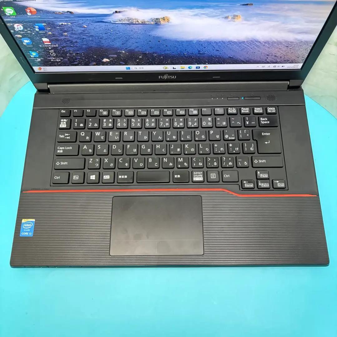 【在庫処分SALE‼】★Office付★富士通★★爆速SSD★i3ノートPC