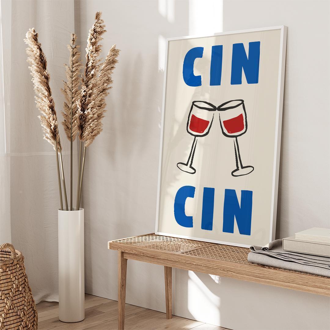 **専用**A2 インテリアポスター ワイングラス F078 白フレーム
