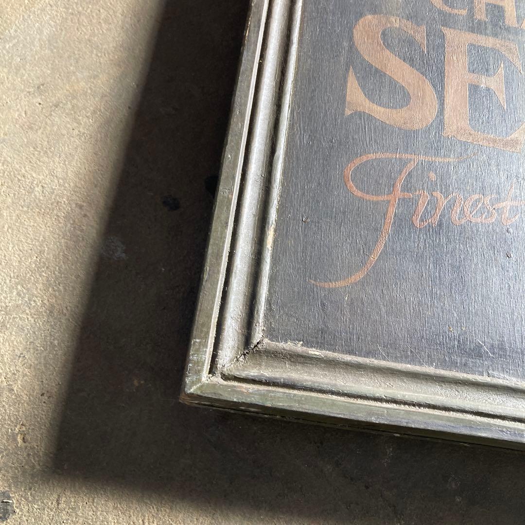 ま*う様 珍品 天然木 木彫 古いカジキの 看板 OCEANS SEA FOOD