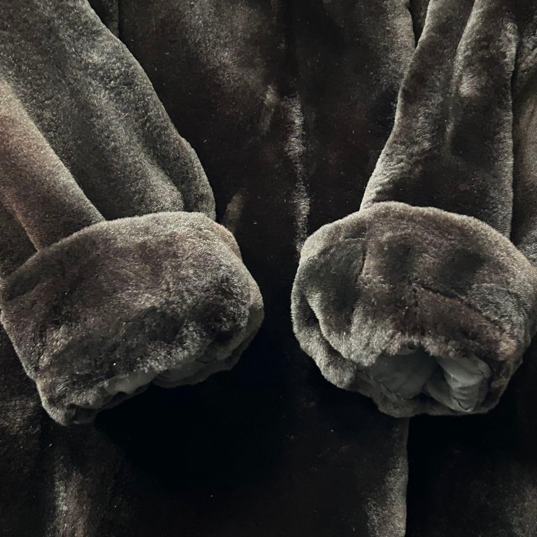 ✨極美品 シェアードミンク ファーコート ロング丈 茶 大きいサイズ✨