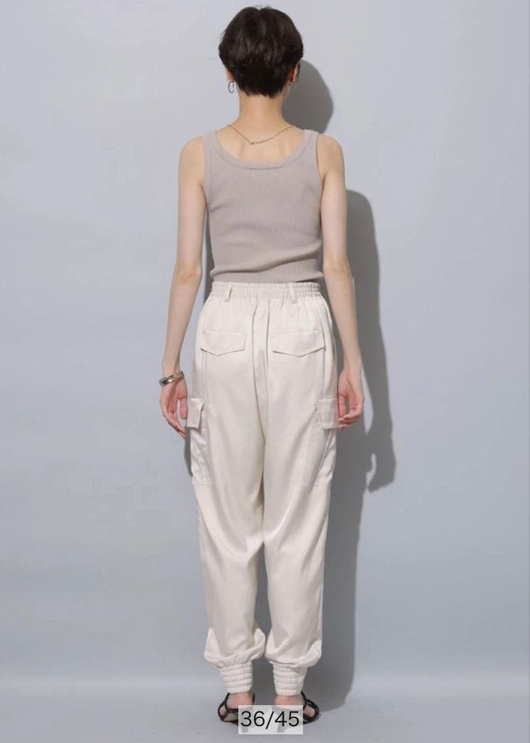 【新品】Arpege story サテンカーゴパンツ　SSサイズ