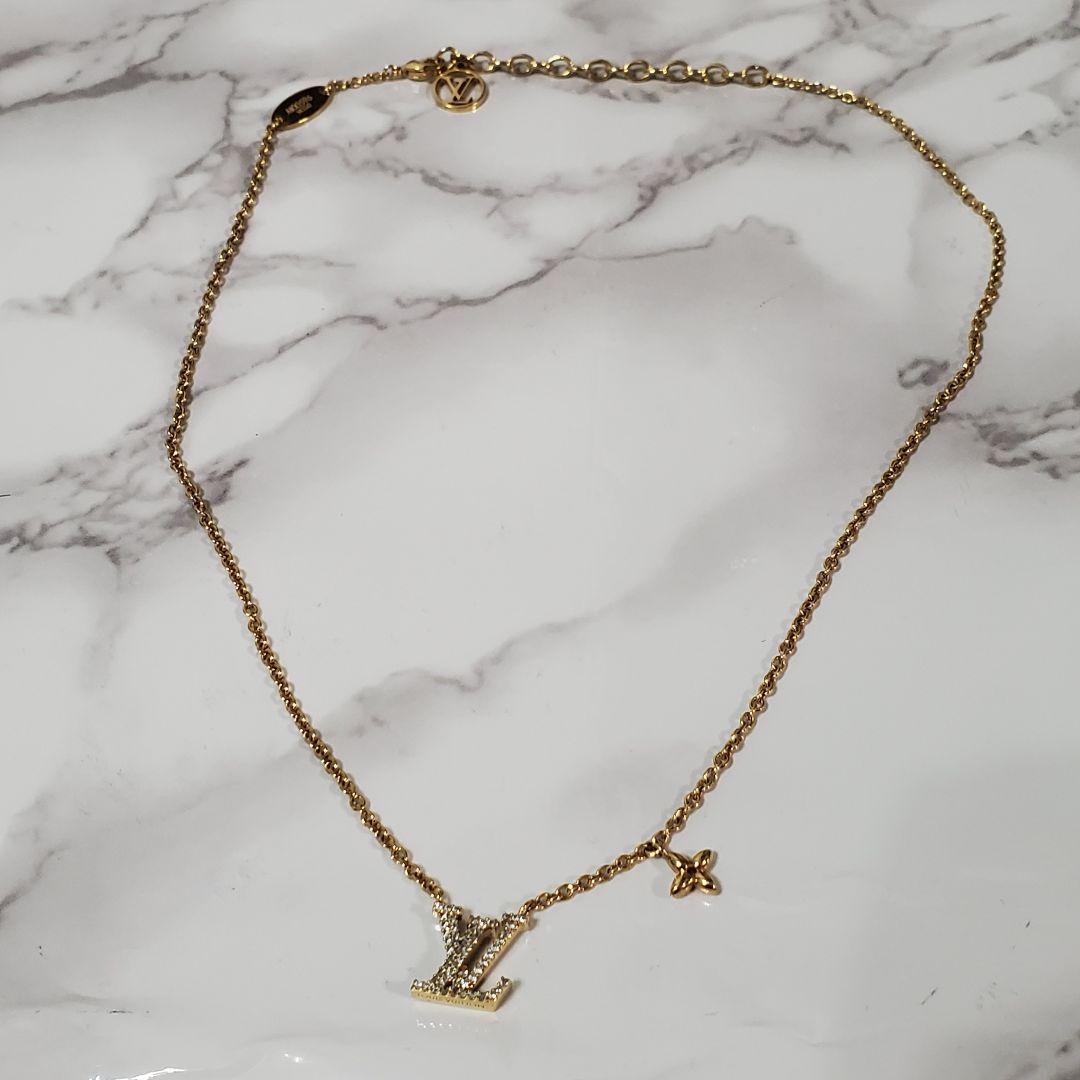 【美品】LOUIS VUITTON ルイヴィトン ネックレス LVアイコニック