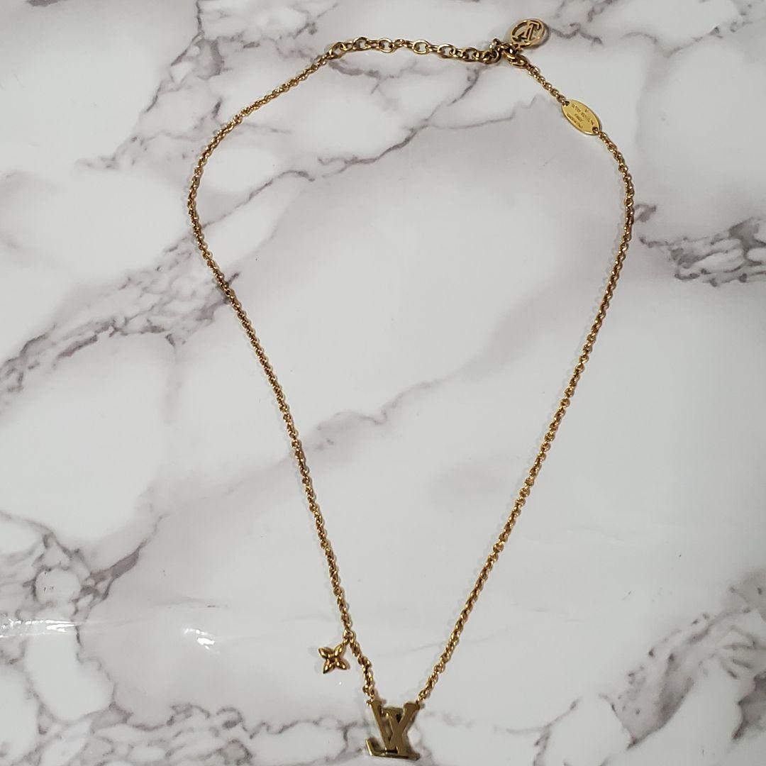 【美品】LOUIS VUITTON ルイヴィトン ネックレス LVアイコニック